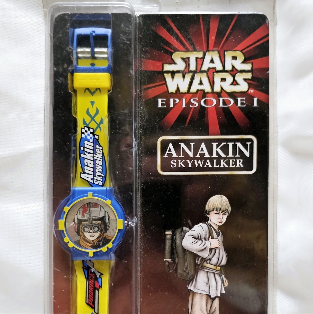 VTG NIP 1999 Starwars Episode 1 Anakin Skywalker Hope Collector 9.5" Wrist Watch